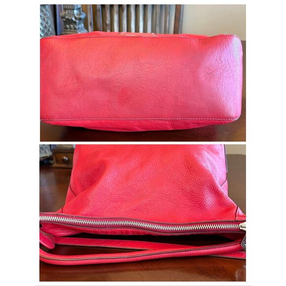 MARC by MARC JACOBS - "Too Hot to Handle" Red Leather Hobo  Shoulder/Crossbody🔥 - Picture 12 of 15